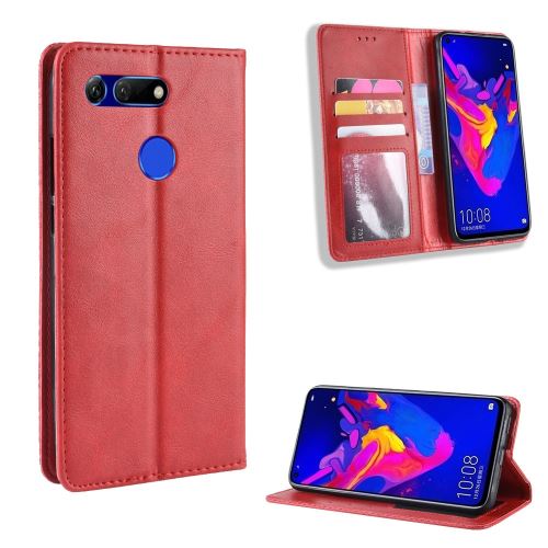 Etui en PU style vintage rouge pour votre Huawei Honor View 20/V20