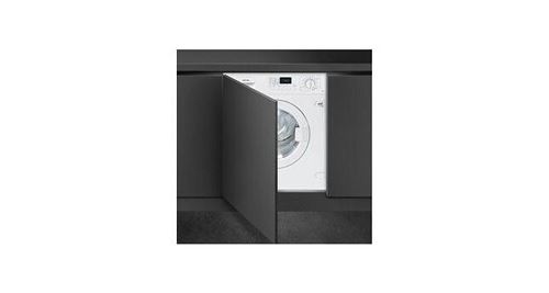 Smeg Lsia147 - Elite - Machine À Laver Séchante - Intégré - Niche - Largeur : 60 Cm - Profondeur : 58.4 Cm - Hauteur : 82 Cm - Chargement Frontal - 52 Litres - 7 Kg - 1400 Tours/Min - Blanc