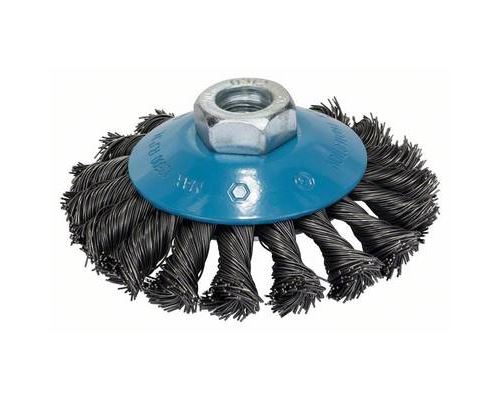 Brosse Conique, Fils Torsadés, 100 Mm, 0,5 Mm, 12500 Tr/ Min, 14 Bosch Accessories 2608622011 Diamètre 100 Mm