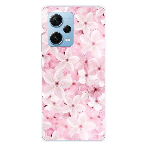 Coque en silicone imprimée compatible Xiaomi Redmi Note 12 Pro Plus Sakura