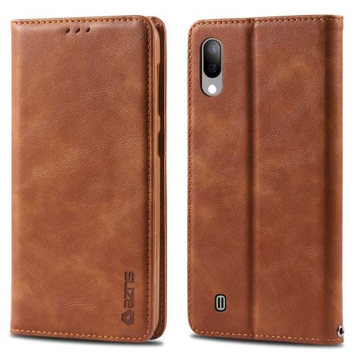 Etui en PU style rétro marron pour votre Samsung Galaxy A10