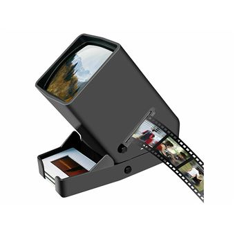 Somikon : Visionneuse mobile de diapositives, négatifs à grossissement x3 et LED - 1