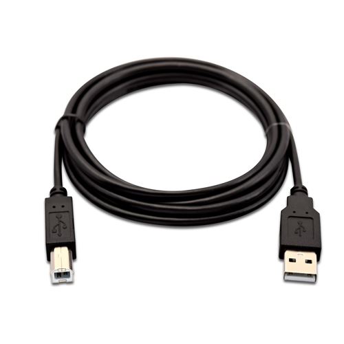 v7 cable usb a male vers usb b noir 2m 100 cuivre noir
