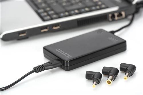 DIGITUS Universal Notebook Power Adapter DA-10190 - Adaptateur secteur - CA 100-240 V - 90 Watt - Europe - noir