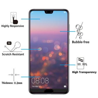 Film De Protection Verre Trempé 9H Pour Huawei P20 Pro 6.1" - Transparent | Neuf | Anti-rayures