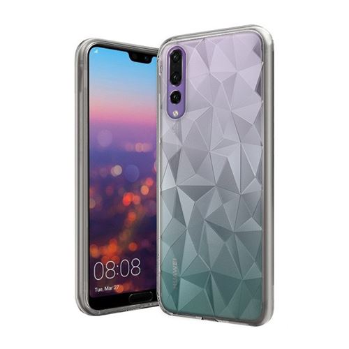 Coque en silicone souple motif prism pour huawei p20 pro de couleur transparente