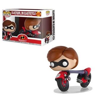 FUNKO - FunKo Figurine Disney Les Indestructibles 2 - Elastigirl On Elasticycle Pop Rides 15cm
