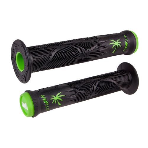 ODI Hucker Signature poignées 160mm Noir/Vert