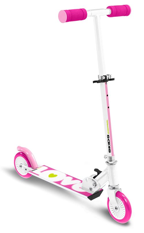 Skids Control vouwstep Love Fille Frein à pied Rose