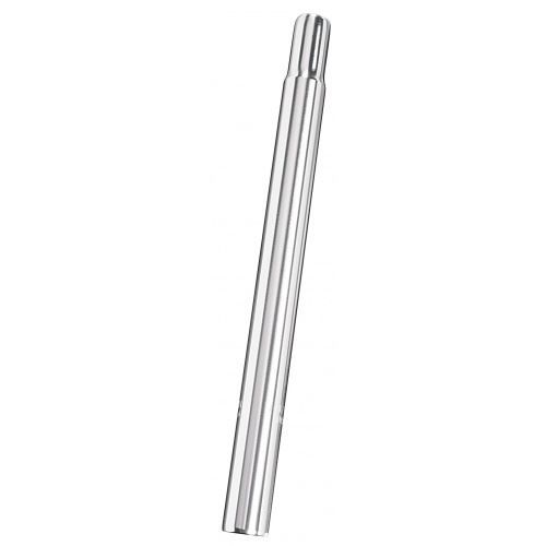 Ergotec Tige de selle bougie 25,4 x 300 mm argent en acier inoxydable