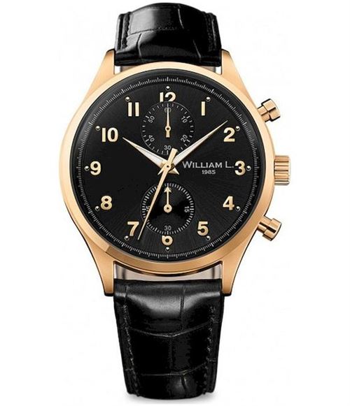 William L. Montre Homme WLOJ02NROJCN Automatiques, Chronographe Noir