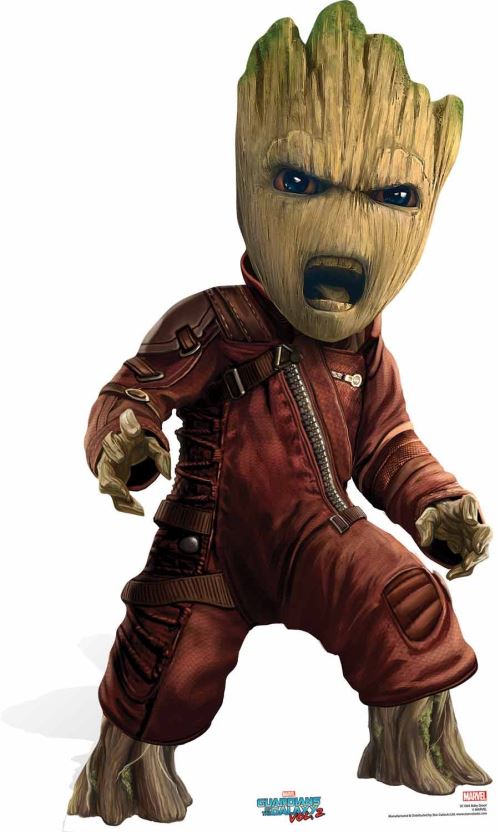 Guardians Of The Galaxy Marvel Decoupe En Carton Bebe Groot Des Gardiens De La Galaxie 2 Multicolore Autocollants Muraux Top Prix Fnac