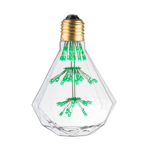 Ampoule lampe déco diamant e27 vert - vert