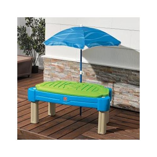 Table sable et eau Cascade avec parasol