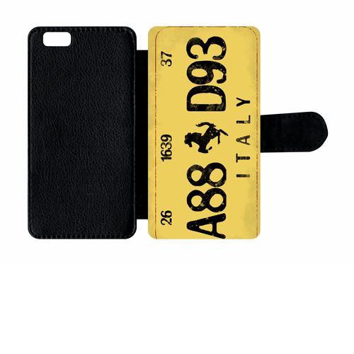 Etui À Rabat Apple Iphone 6 Plaque Immatriculation Italie
