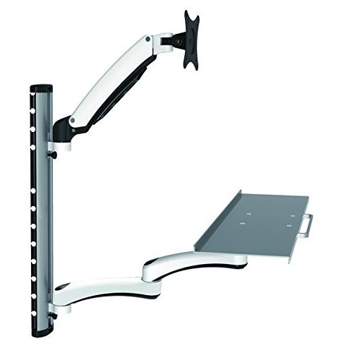 HFTEK® Workfit Workstaion Support de Moniteur écran 15-27 Pouces avec VESA 75/100 (FY02CWS)