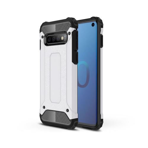 Coque en TPU armure de protection hybride blanc pour votre Samsung Galaxy S10
