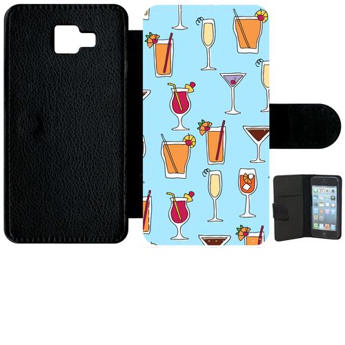 Etui À Rabat Samsung Galaxy A5 (2016) Cocktail Fond Bleu