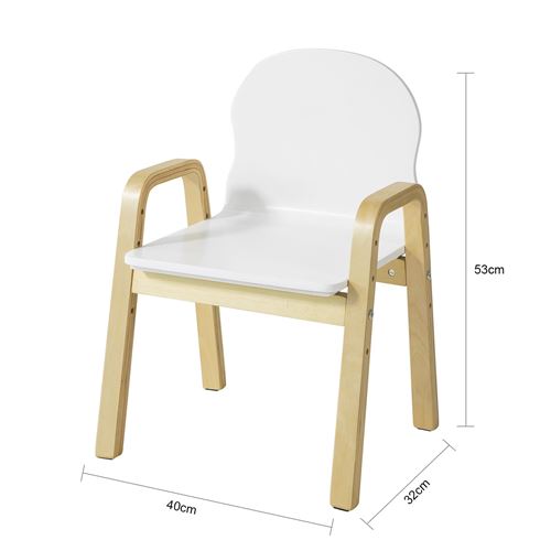 Lot de 2 Chaises Enfant Design Fautueil pour Enfants avec accoudoirs et Dossier Chaise Confortable Haute qualité- Hauteur réglable,SoBuy® KMB24-Wx2
