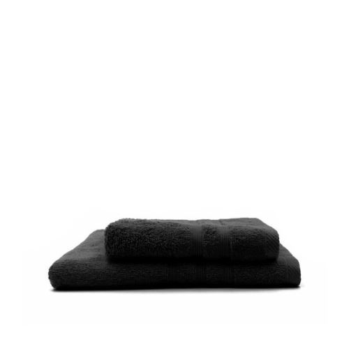 TODAY Lot de 1 Serviette de bain 50 x 100 cm + 1 Drap de bain 70 x 130 cm Reglisse - 100% coton