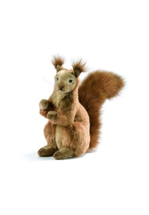 peluche anima ecureuil roux dresse 24 cm stop