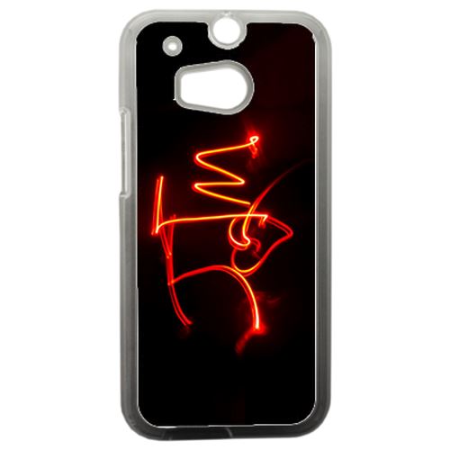 Coque Jtm Coeur Love Feu Compatible Htc One 2 M8 Transparent