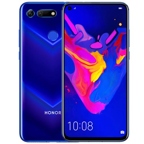 Honor View 20 - 4G smartphone - double SIM - RAM 6 Go / Mémoire interne 128 Go - Écran LCD - 6.4" - 2130 x 1080 pixels - 2x caméras arrière 48 MP - front camera 25 MP - bleu saphir