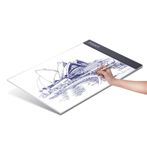 A4 Tablette Lumineuse Portable Pad Pour Dessiner LED avec un câble USB pour Animation Esquisse Architecture Calligraphie