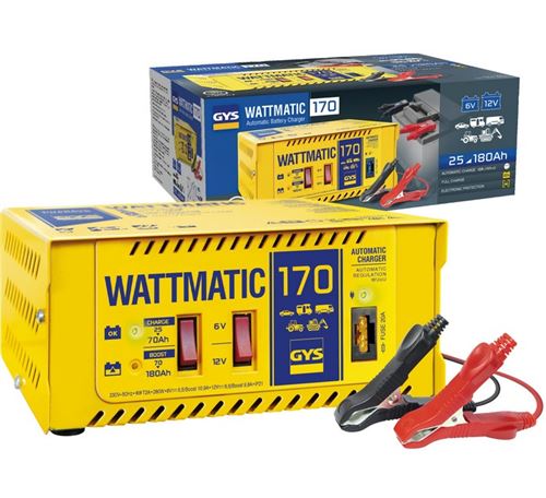 Gys - Chargeur de batterie automatique 6-12V 280W - WATTMATIC 170
