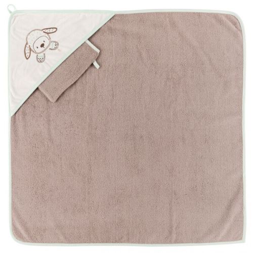Cape de bain et gant de toilette tim le mouton - nattou