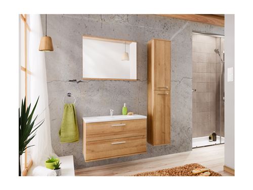 Ensemble KAYLA - meubles de salle de bain 80cm - effet bois