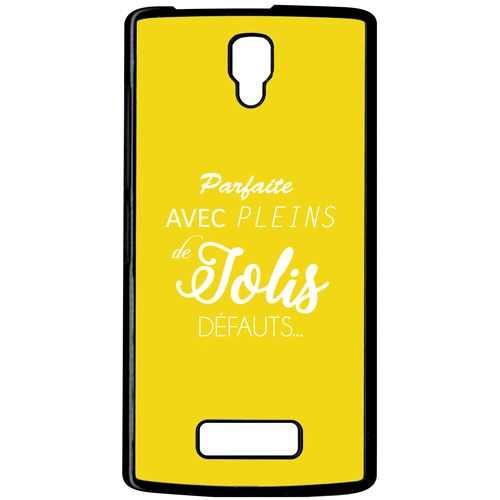 Coque Lenovo A2010 Parfaite Avec Pleins De Jolis Defauts Fond Jaune