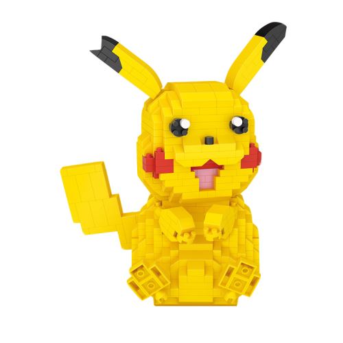 Des blocs de construction en diamant miniature à petites particules assemblant des jouets pour animaux de compagnie Pikachu Elfe