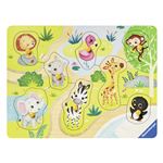 Mon Premier Puzzle Progressif en bois 8 pièces Alpexe En route vers le Zoo