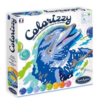 Peinture par numéros SentoSphère Colorizzy Dauphins