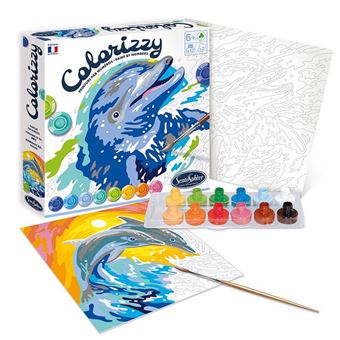 Peinture par numéros SentoSphère Colorizzy Dauphins