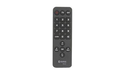König - Télécommande universelle - infrarouge - noir