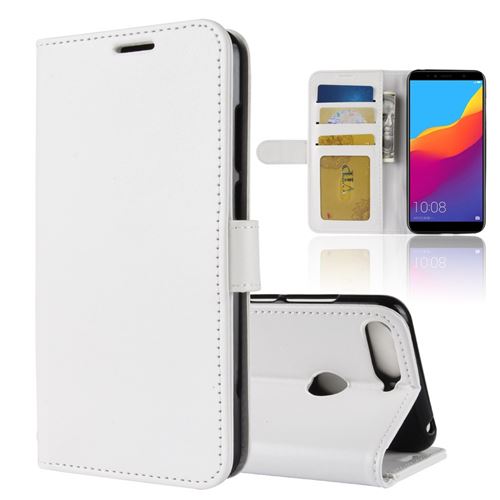Etui en PU blanc pour votre Huawei Honor 7A/Honor 7A Pro/Enjoy 8e