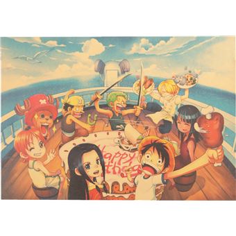 Autocollants Anime One Piece Wanted pour enfants, autocollant