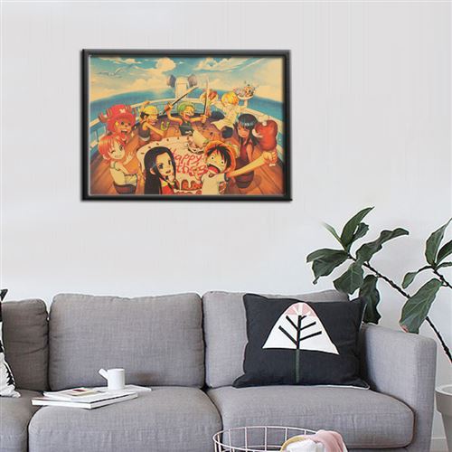 Autocollant Mural Décoratif Dessin Animé - Environ 81x67 Cm - En PVC Réutilisable - Pour Salon, Chambre