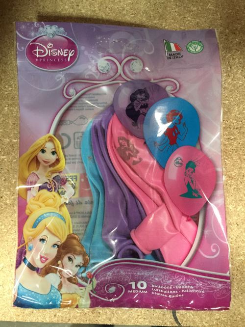 10 ballons gonflables pincesses de disney