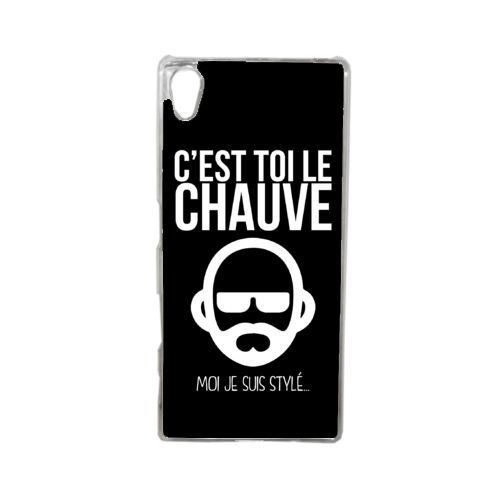 Coque c est toi le chauve moi je suis styl 1 compatible sony xperia z5 transparent
