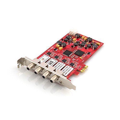 TBS6904 Carte Tuner TV PCIe Satellite DVB-S/S2 4 Tuners