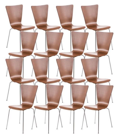 Lot de 16 chaises Aaron , Marron