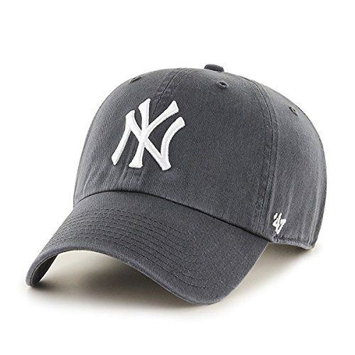 '47New York Yankees MLB Casquette Clean Up, Charcoal, Taille unique, B-rgw17gws CCA