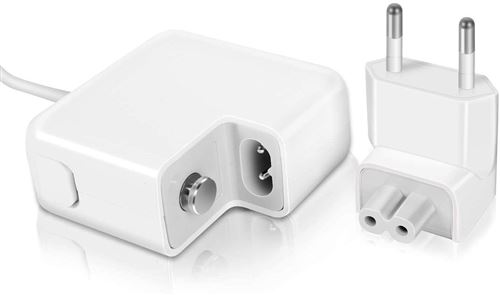 14€73 sur Chargeur Macbook 60 Watts T Type Câble de Charge Macbook Pro  Adaptateur secteur Compatible avec A1425/A1435/A1502 - Chargeur et câble  d'alimentation PC - Achat & prix