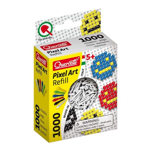 Quercetti Pixel Art aanvuldoos blanc diamètre 4 mm 1000 pcs