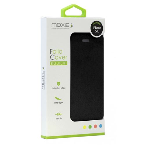 So'axess Moxie Étui folio ultra fin Slim pour iPhone 5C Noir