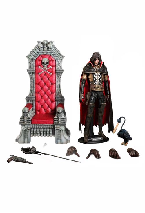 Figurine Hot Toys MMS223 - Space Pirate - Captain Harlock & Throne Of Arcadia