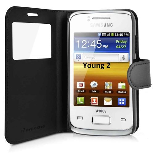 Etui de protection pour SAMSUNG GALAXY YOUNG 2 (SM-G130) - Noir